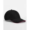 MOD. B825C:Black, 100% cotton, Classic Red, One Size